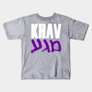 Krav Magakira - Purple v2 Kids T-Shirt